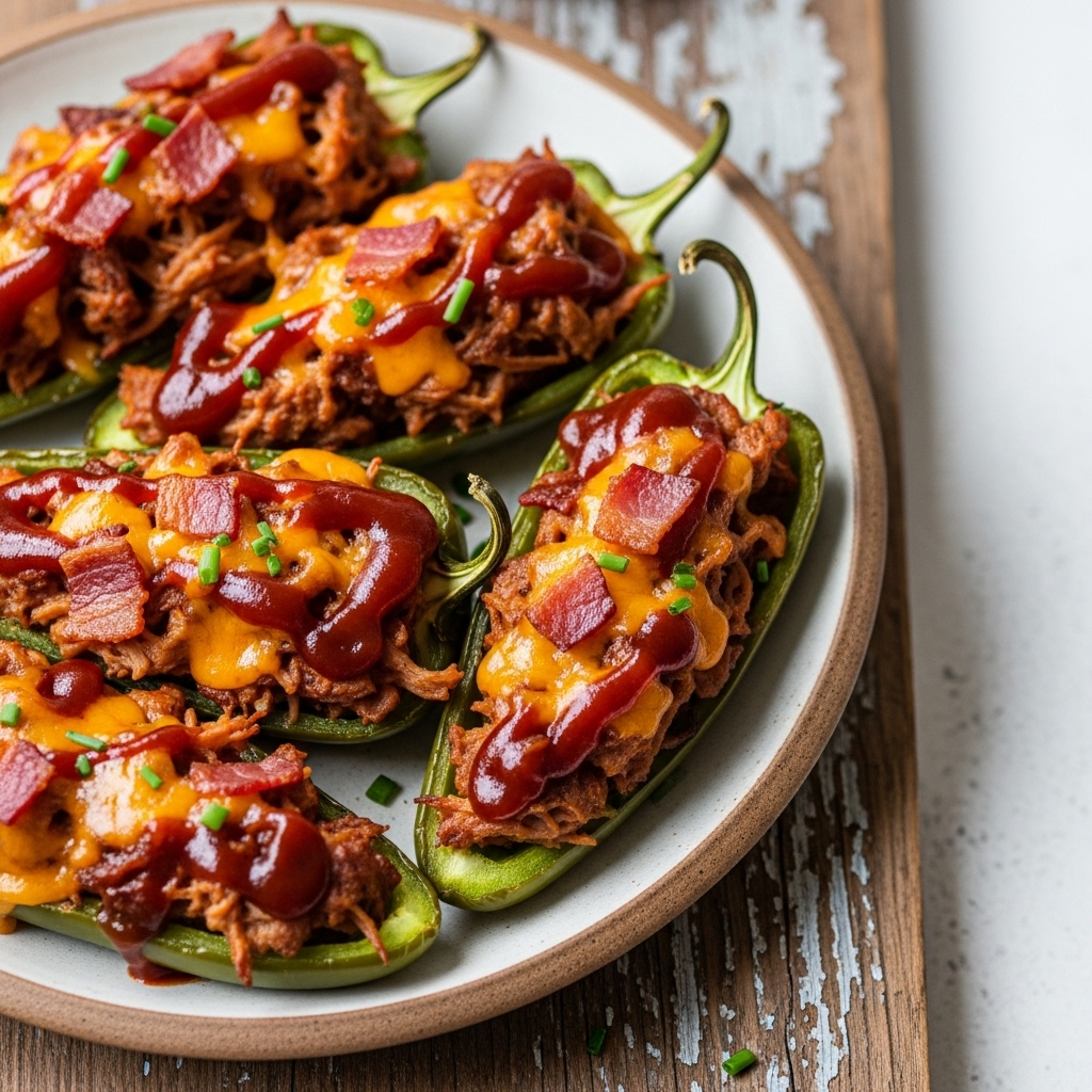 Carnival BBQ Stuffed Jalapeños